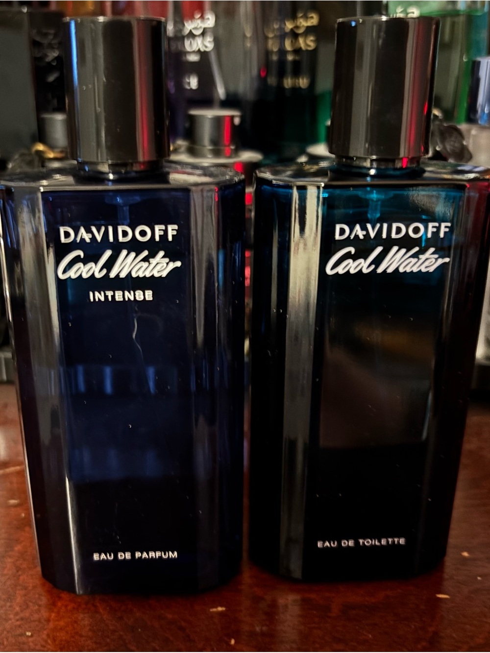 2for1 Davidoff Cool Water Intense Eau de Parfum - Deep Navy Blue Bottle